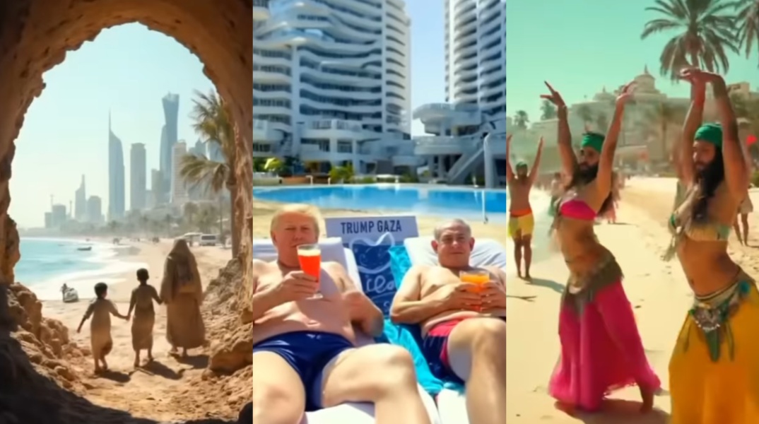 Ο Τραμπ δημοσίευσε AI βίντεο με τη... ριβιέρα της Γάζας - Πακτωλός χρημάτων και χρυσά αγάλματα