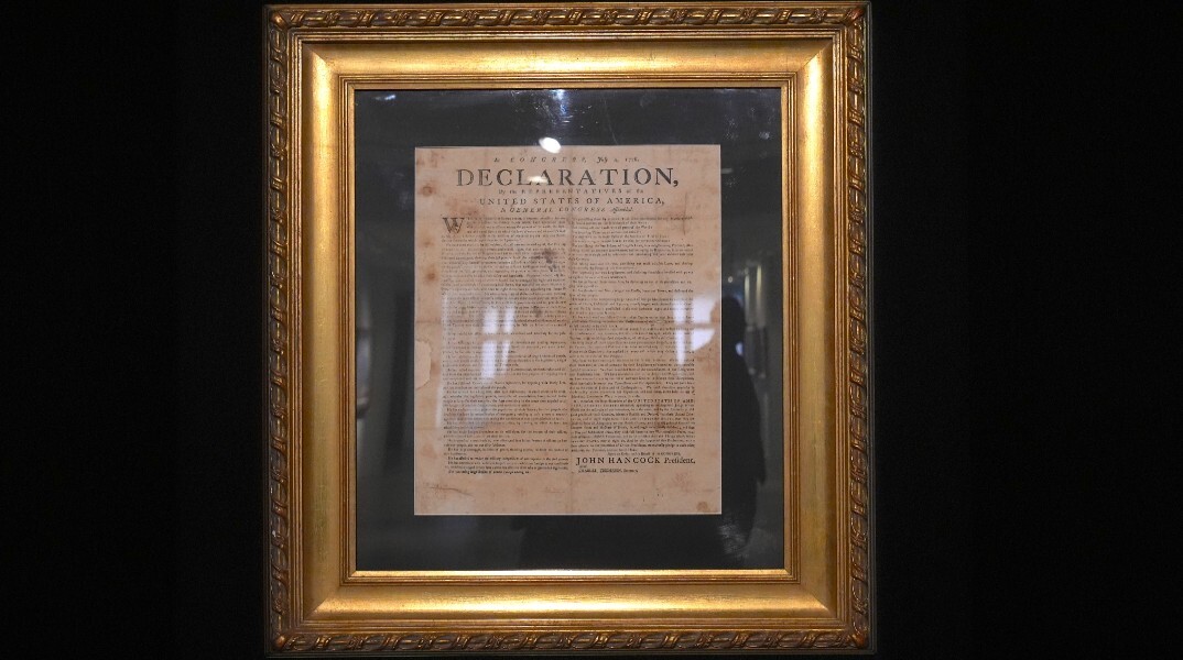 Αγόρασε για 4$ πίνακα που έκρυβε σπάνιο αντίτυπο του Διατάγματος της Ανεξαρτησίας των ΗΠΑ