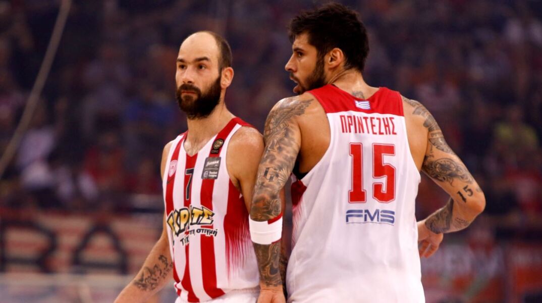 Ολυμπιακός: Οι αναρτήσεις Σπανούλη, Πρίντεζη, Τζόρτζεβιτς και Φουστέρ για τα 100 χρόνια