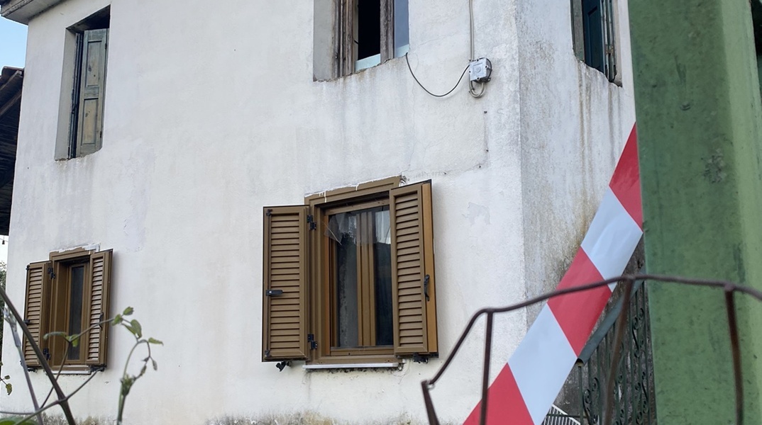 Το σπίτι όπου διαπράχθηκε το έγκλημα στην Αμφιλοχία