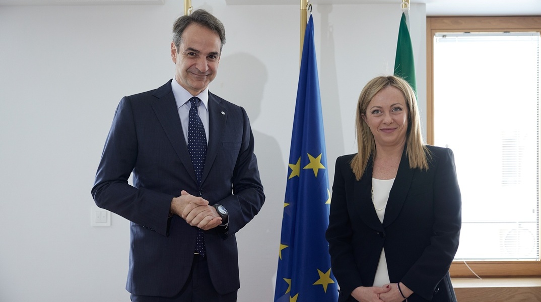 Κυριάκος Μητσοτάκης και Τζόρτζια Μελόνι