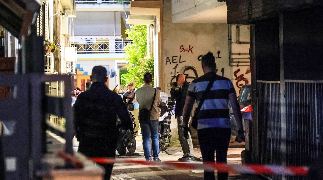 Το σημείο του εγκλήματος στη Λάρισα