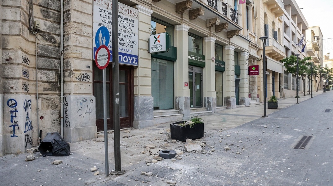 Ζημιές σε παλαιά κτίρια από τον σεισμό στην Κρήτη