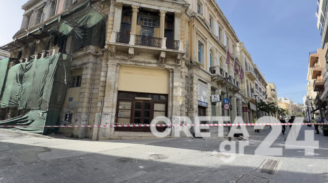 Ζημιές σε παλαιά κτίρια στην Κρήτη