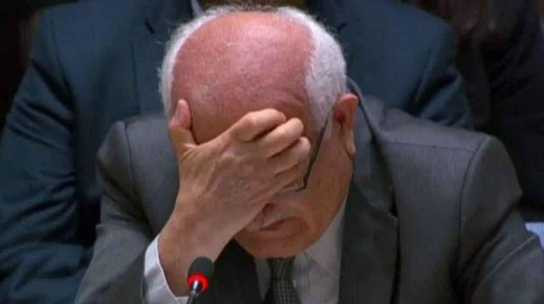 Ο πρέσβης της Παλαιστίνης έβαλε τα κλάματα για την Γάζα στο Συμβούλιο Ασφαλείας του ΟΗΕ