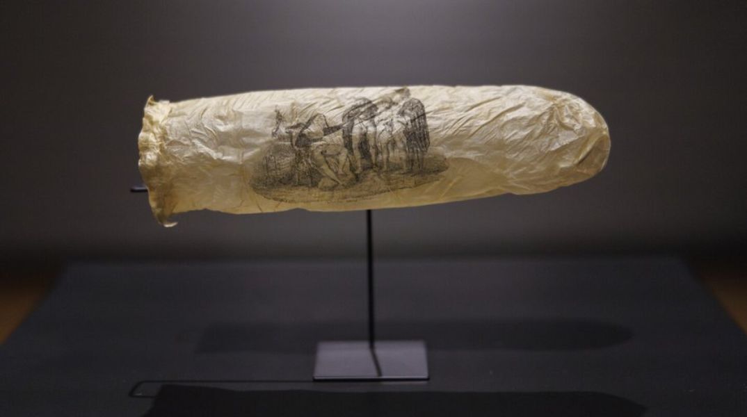 Προφυλακτικό 200 ετών κατασκευασμένο από έντερο προβάτου εκτίθεται σε μουσείο στην Ολλανδία