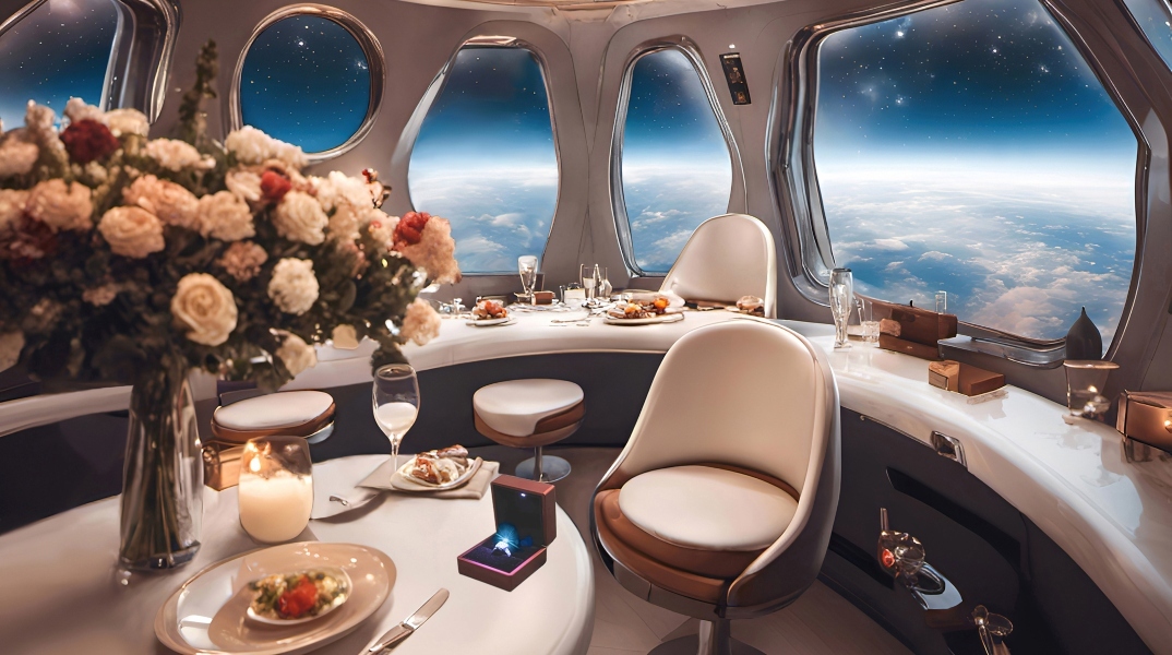 Πρόταση γάμου στο διάστημα