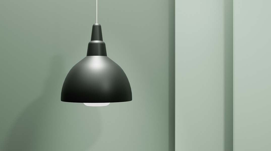 Λάμπα κρέμεται από το ταβάνι