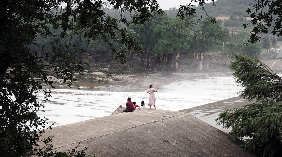 Στιγμιότυπο από πλημμυρισμένο τοπίο στο Τέξας