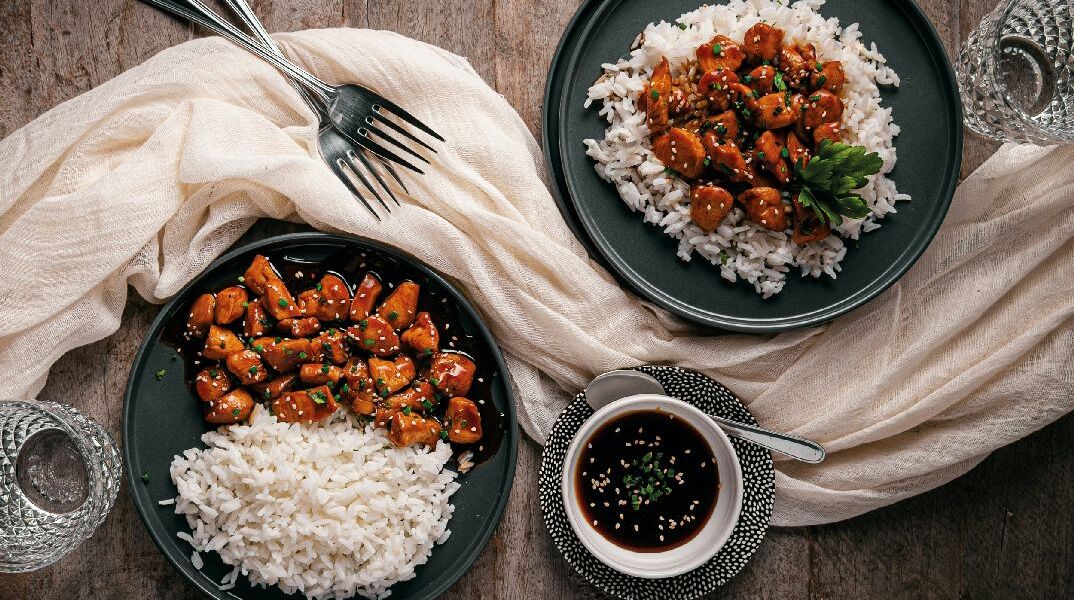 Γλυκόξινο κοτόπουλο σε 15 λεπτά