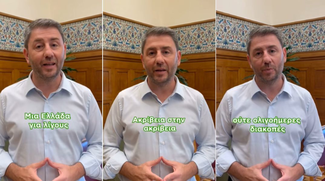 Ο Νίκος Ανδρουλάκης καταγγέλλει στο TikTok πως σχεδόν οι μισοί Έλληνες δεν μπορούν να κάνουν διακοπές, λόγω ακρίβειας και ακτοπλοϊκών τιμών.