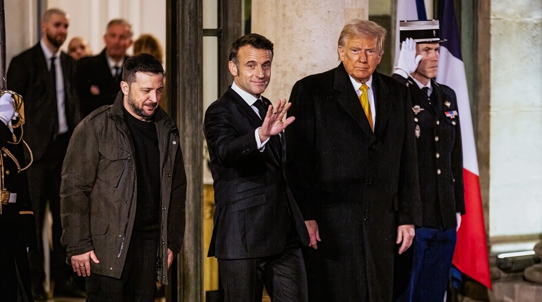 Βολοντίμιρ Ζελένσκι, Εμανουέλ Μακρόν, Ντόναλντ Τραμπ