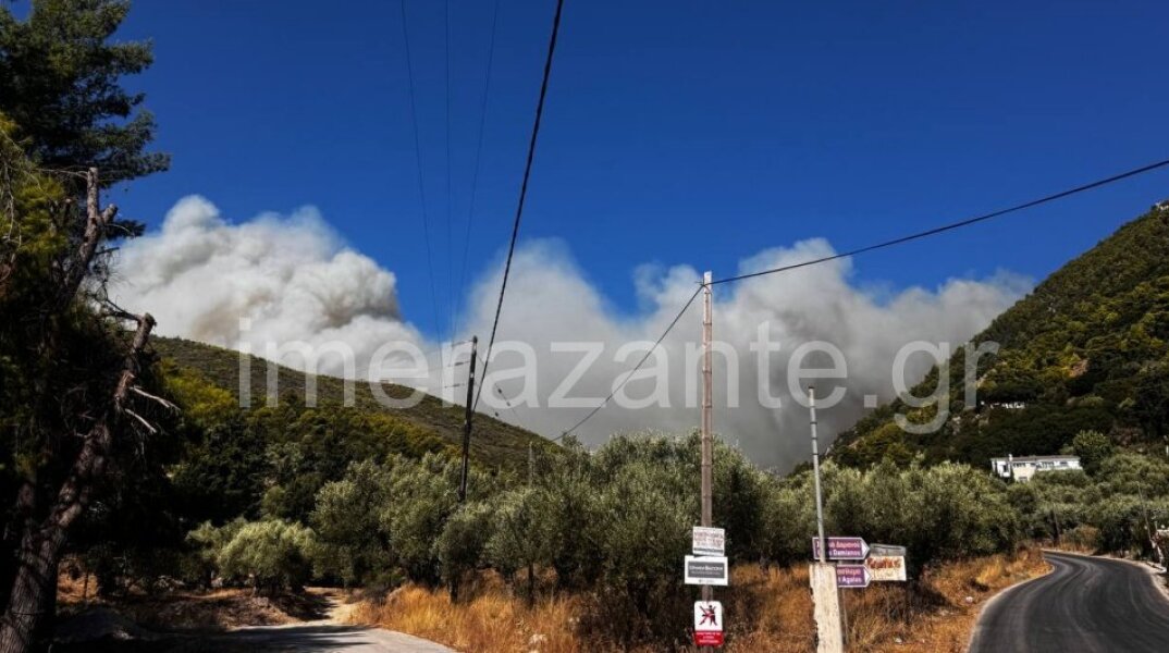 Φωτιά στη Ζάκυνθο