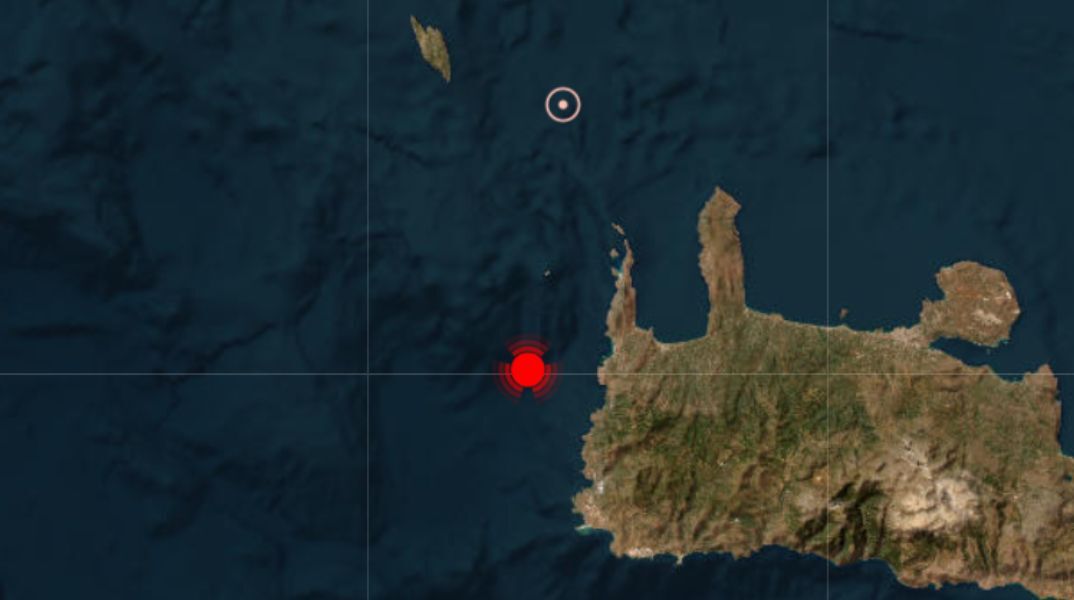 Σεισμική δόνηση σημειώθηκε ανοιχτά της Κρήτης, νοτιοδυτικά των Φαλάσαρνων - Η δόνηση έγινε αισθητή στα Χανιά και σε γειτονικές περιοχές.