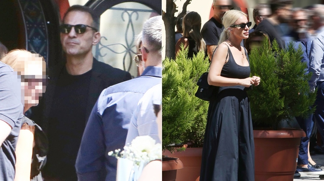 Συγκίνηση στην κηδεία της Αλεξάνδρας Νικολαΐδου: Συντετριμμένοι ο Ντέμης Νικολαΐδης και οι φίλοι της