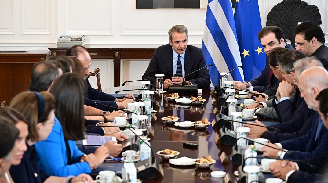 Στιγμιότυπο από συνεδρίαση του Υπουργικού Συμβουλίου