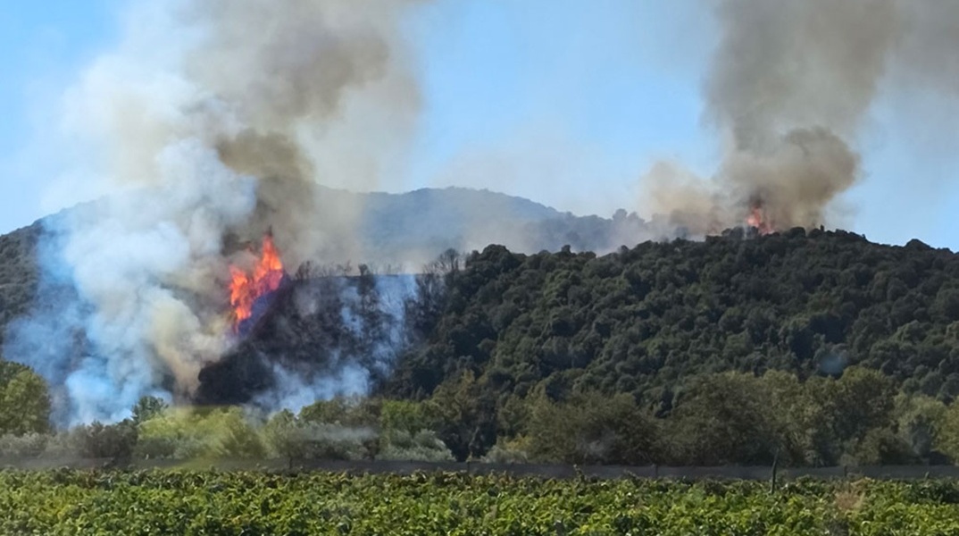 Φωτιά τώρα στο Παγγαίο Καβάλας