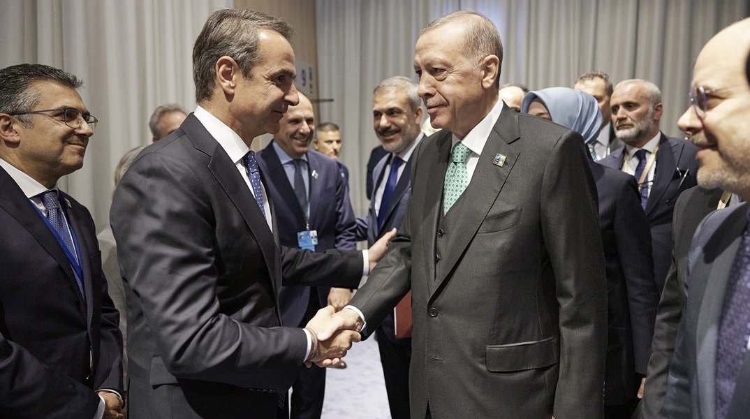 Κυριάκος Μητσοτάκης και Ρετζέπ Ταγίπ Ερντογάν
