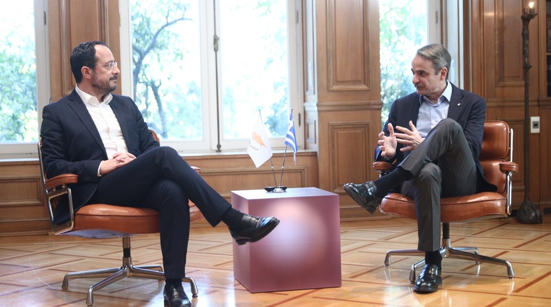 Νίκος Χριστοδουλίδης και Κυριάκος Μητσοτάκης