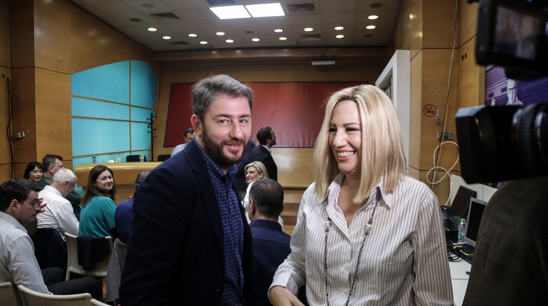 Νίκος Ανδρουλάκης και Φώφη Γεννηματά 