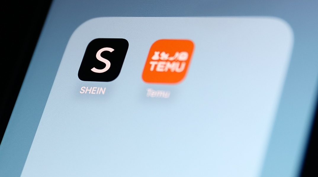 To app Shein και Temu στο κινητό