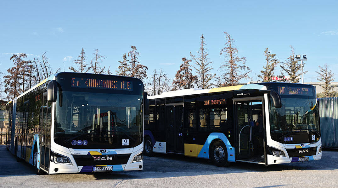 Νέα λεωφορεία κυκλοφορούν πλέον στους δρόμους της Αθήνας
