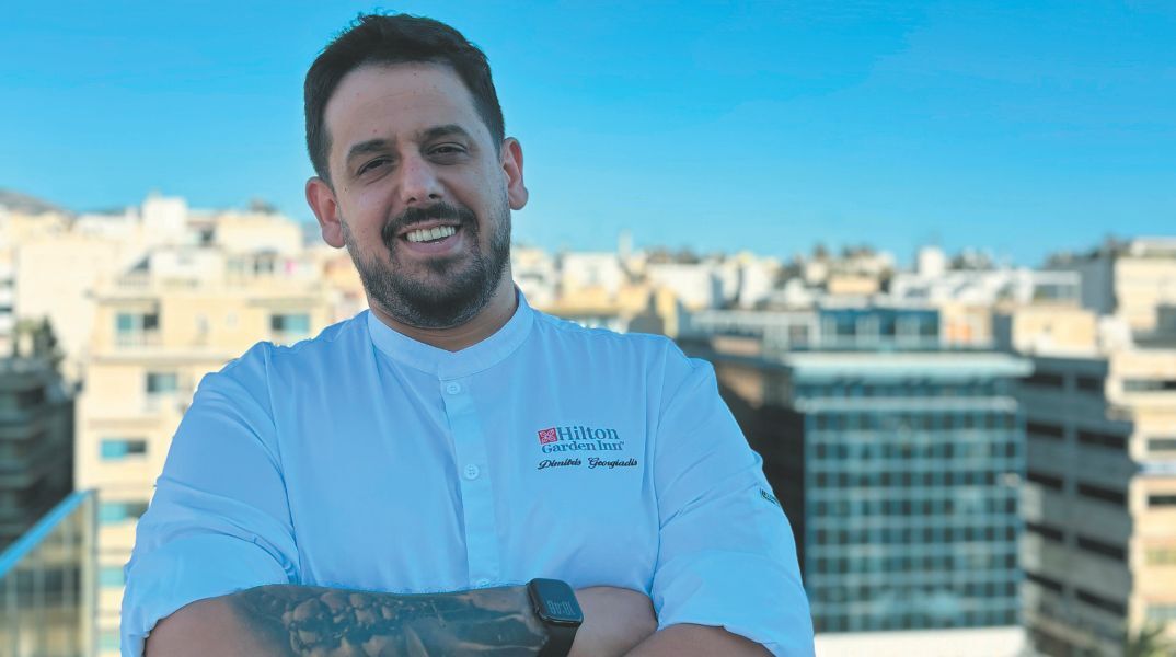 O executive chef του Hilton, Δημήτρης Γεωργιάδης