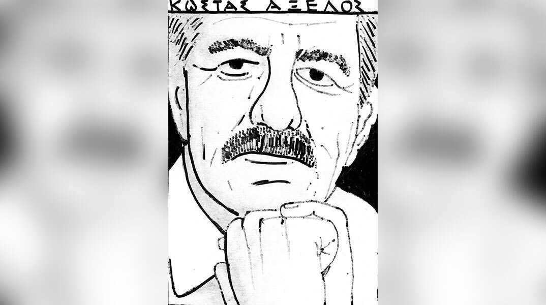 Ολική θέα του όλου θέματος στο διάλογο «Ίων» του Πλάτωνος και στον Κώστα Αξελό.