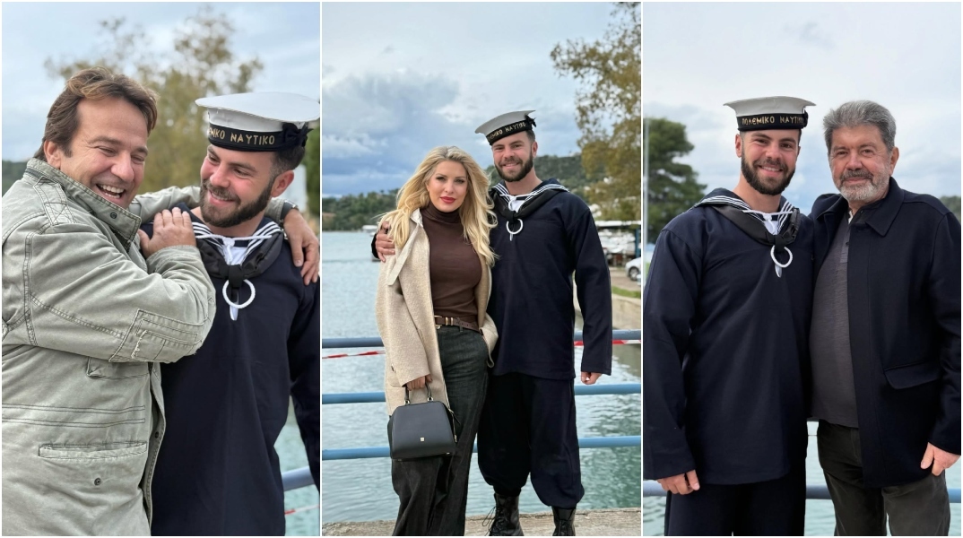 Ο Άγγελος Λάτσιος στο Πολεμικό Ναυτικό - Η ανάρτηση της Ελένης Μενεγάκη