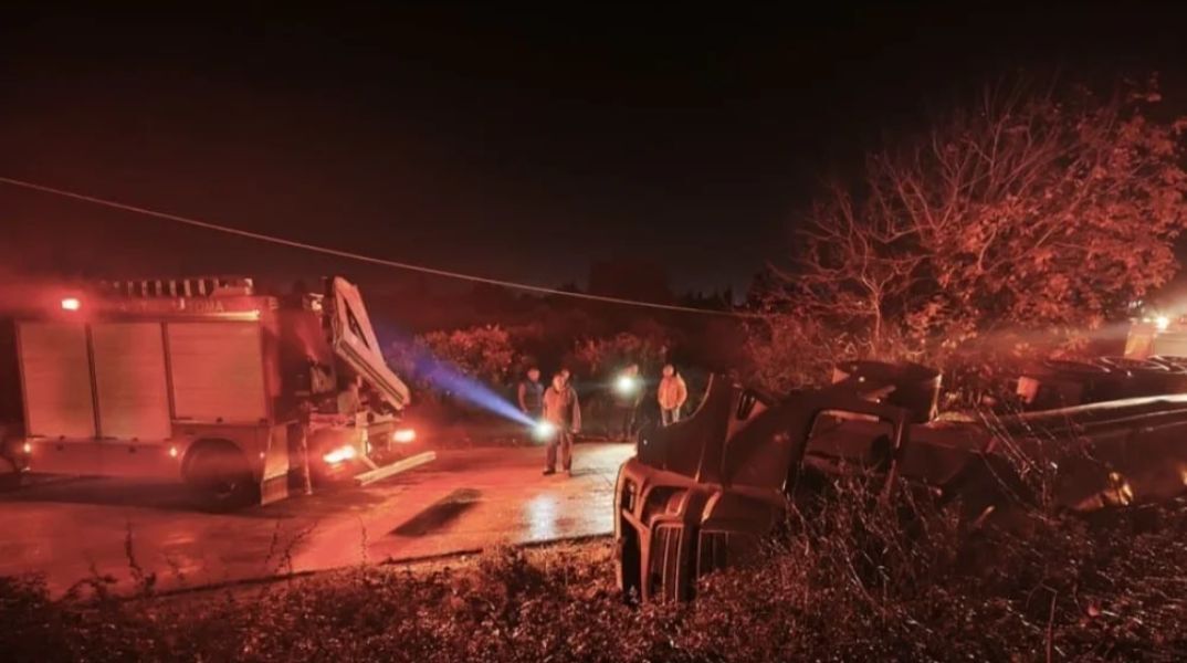 Άρτα: Νεκρός 52χρονος οδηγός του οποίου η νταλίκα ανετράπη στην Ιονία Οδό