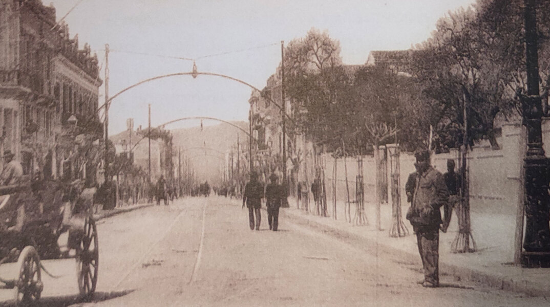 Η οδός Σταδίου στις αρχές του 20ού αιώνα