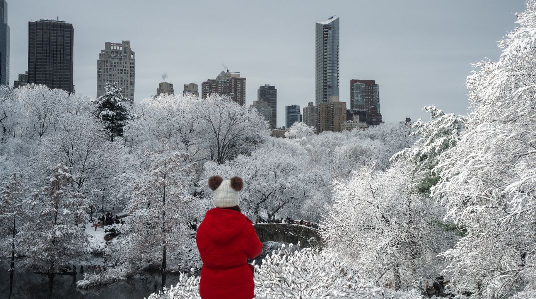 Χιόνια στη Νέα Υόρκη - Το Central Park χιονισμένο και μαγευτικό 