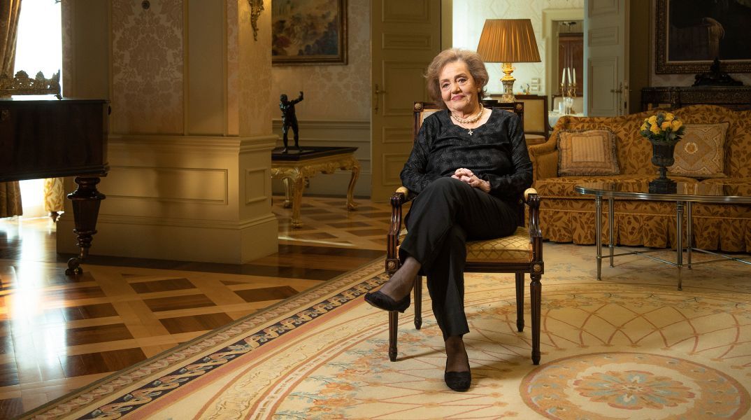 H Κική Μορφωνιού το 2023 στα γυρίσματα του ντοκιμαντέρ Κάλλας 