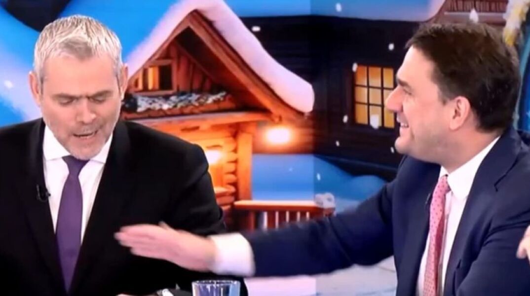 H κόντρα Καραγκούνη - Τσουκαλά στο στούντιο του Mega