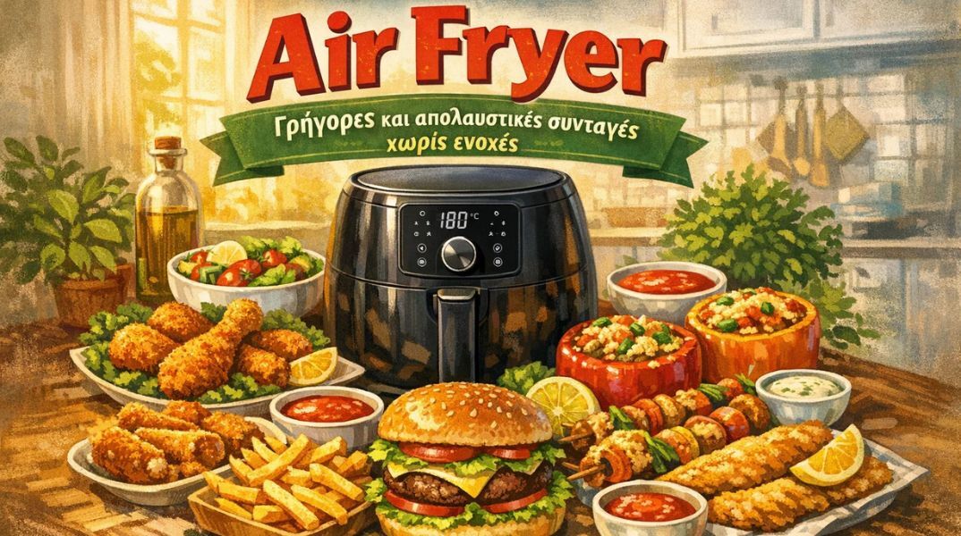 Kay και Kate Allinson: «Air Fryer: Γρήγορες και απολαυστικές συνταγές χωρίς ενοχές»