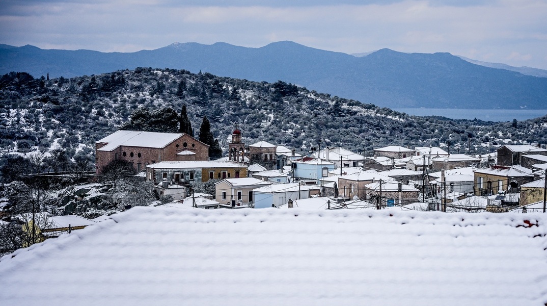 Χιόνια στη Λέσβο