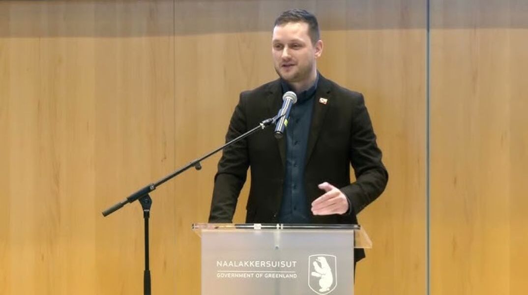 O πρωθυπουργός της Γροιλανδίας, Γενς-Φρέντερικ Νίλσεν