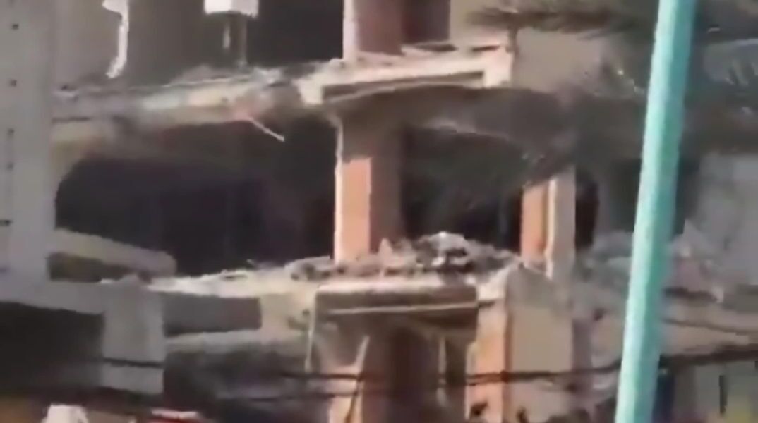 Το σημείο της έκρηξης στο Ιράν