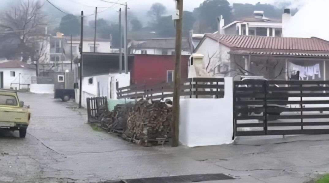 Πλάνο από το χωριό Κοπτερό Ροδόπης, από εκεί που κατάγεται και συνελήφθη ο 55χρονος