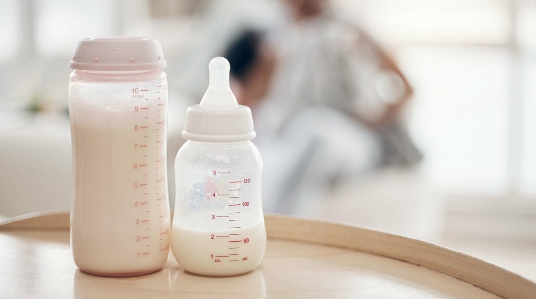 Μπιμπερό με γάλα