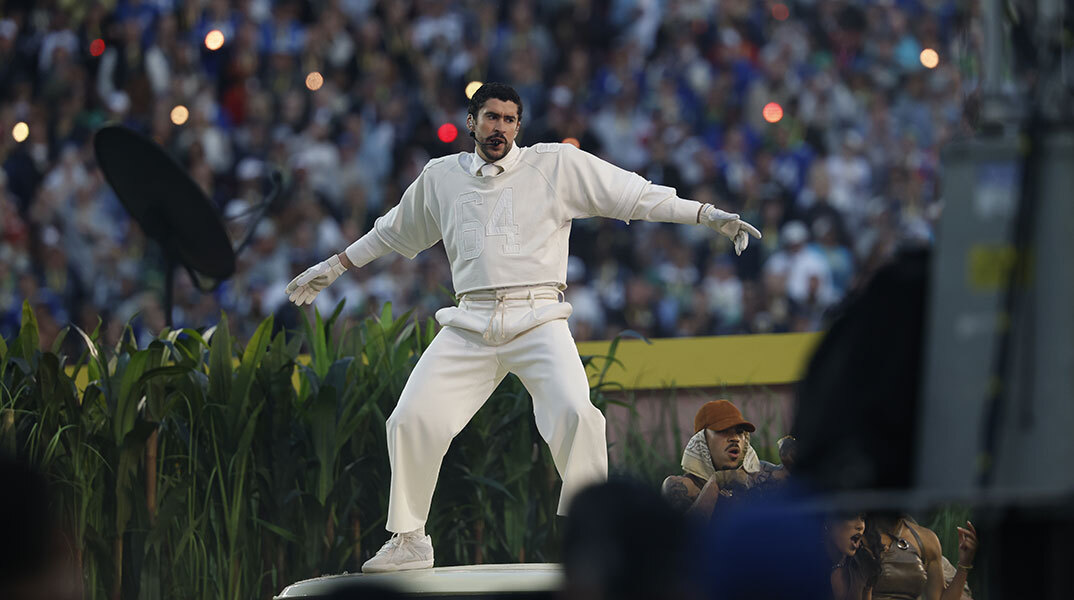 Ο Bad Bunny στο NFL Super Bowl LX