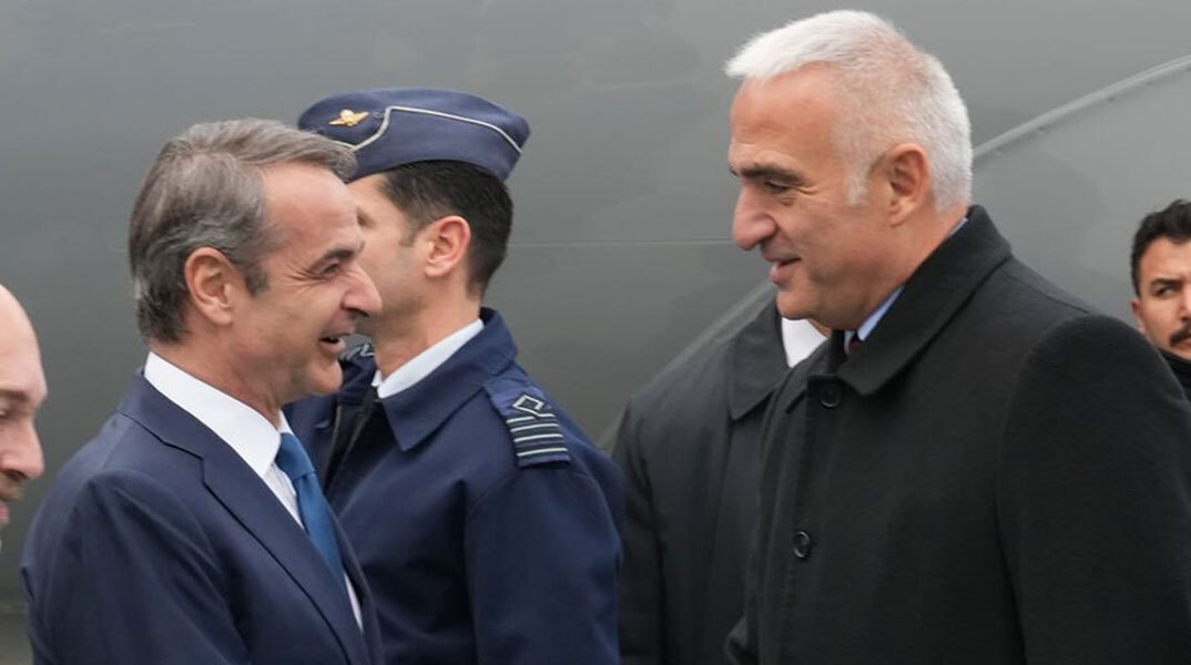 Ο Κυριάκος Μητσοτάκης με τον Μεχμέτ Νούρι Ερσόι