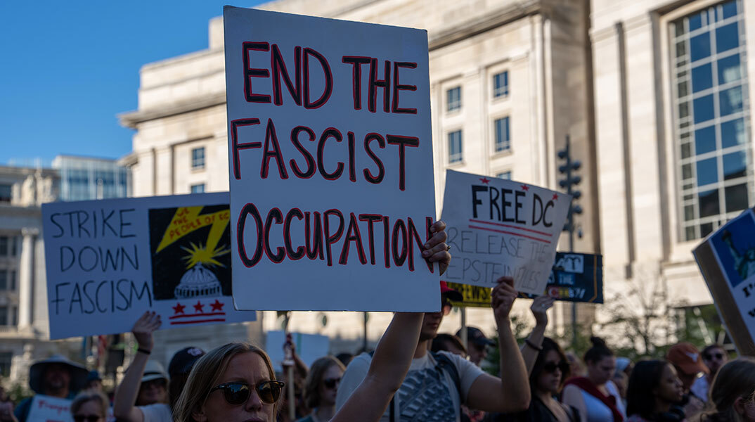 Διαμαρτυρία κατά του Ντόναλντ Τραμπ και της φασιστικής διακυβέρνησής του