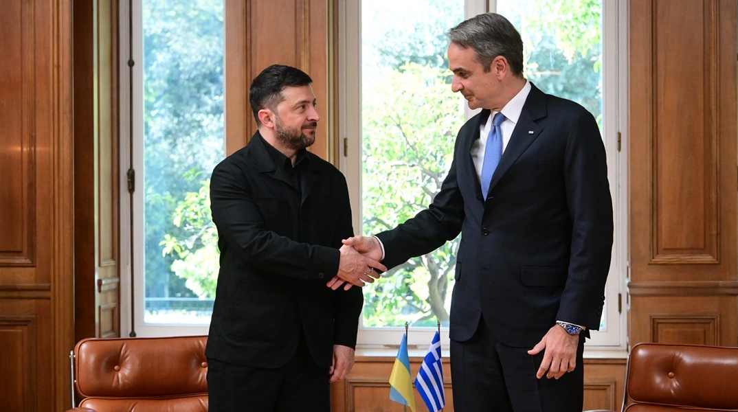 Κυριάκος Μητσοτάκης και Βολοντίμιρ Ζελένσκι