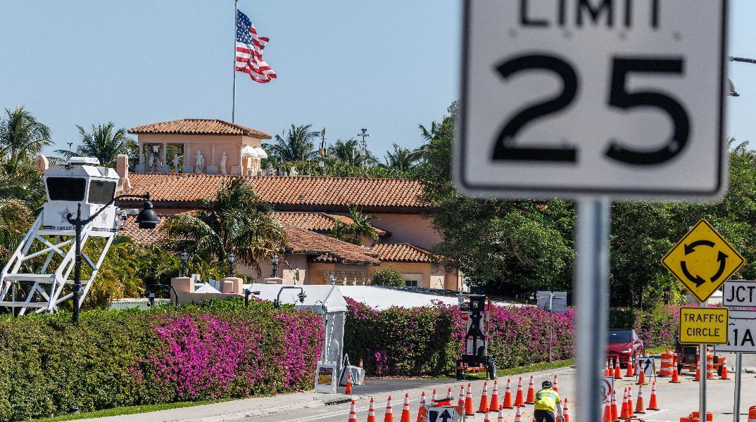 Αποκλεισμένη περιοχή έξω από το θέρετρο του Μαρ-α-Λάγκο