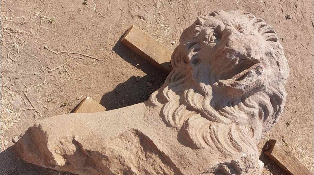 Ανασκαφή στους Φιλίππους: Βρέθηκε κεφαλή μαρμάρινου λέοντα 
