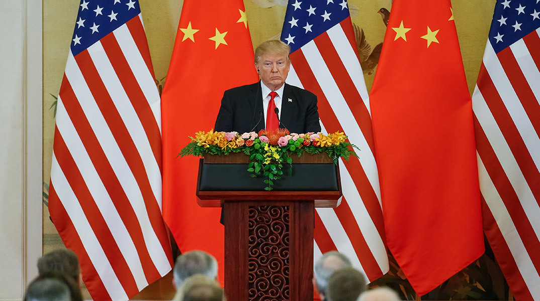 Ο Ντόναλντ Τραμπ στην Κίνα