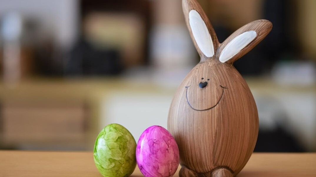Διακοσμητικός λαγός και αυγά για το Πάσχα 2026