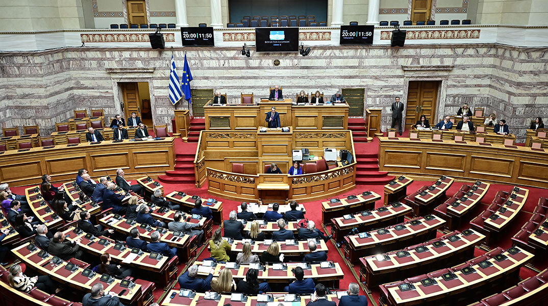 Ο Κυριάκος Μητσοτάκης στη Βουλή