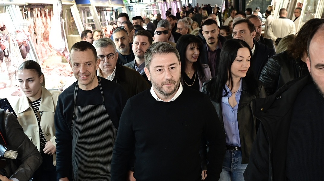 Ο Νίκος Ανδρουλάκης στη Βαρβάκειο